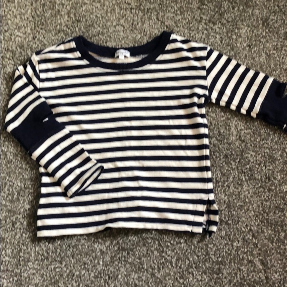 Splendid Navy White Sweatshirt
